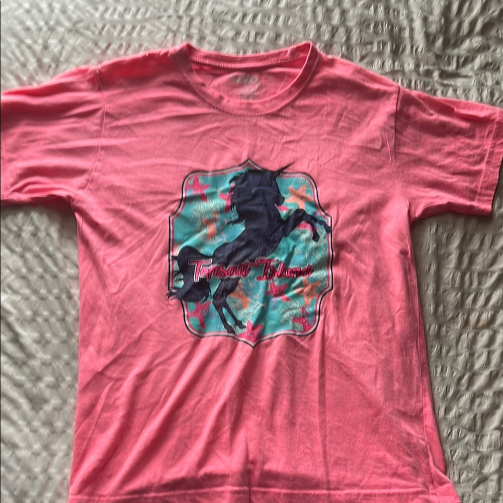 Topsail Island Pink Graphic T-Shirt